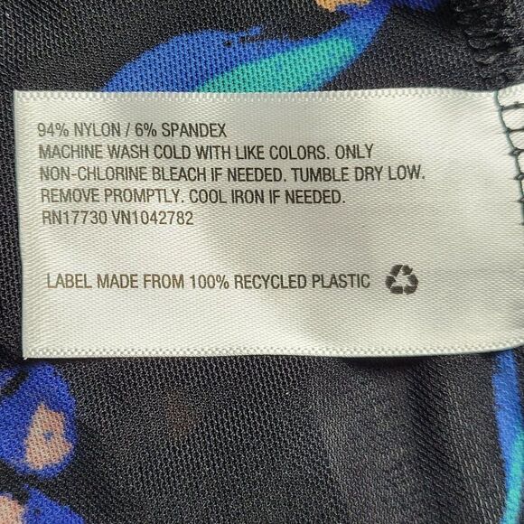 Avaā&āVivĀ BlackāFloralāLongāSleeveāMeshāTopāSzā3X - Picture 5 of 7